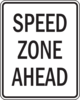 Speed Zone Ahead Clip Art